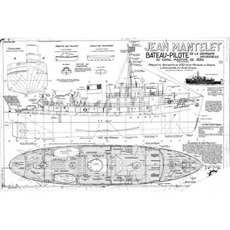 Plan du bateau Jean Mantelet